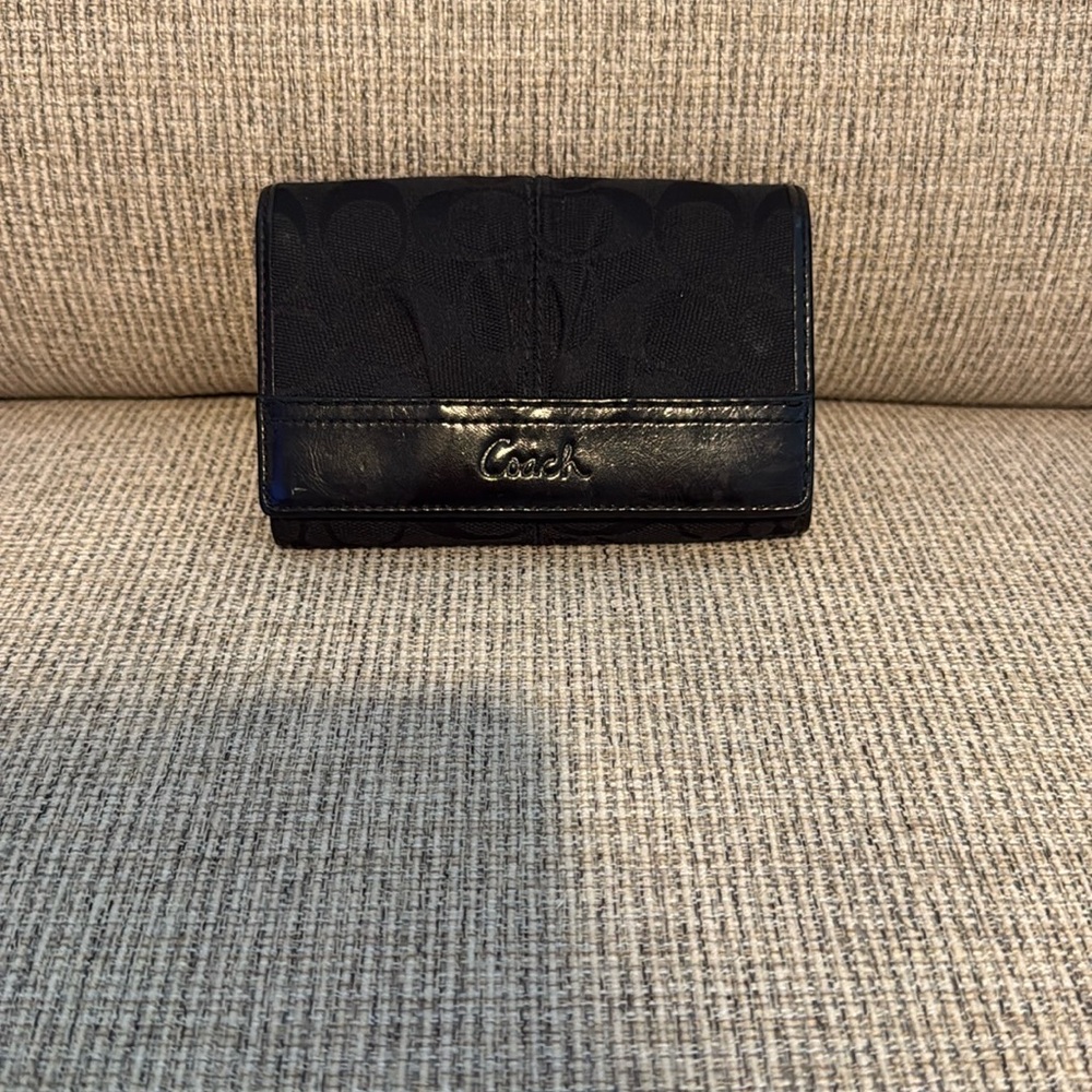 Coach Black Leather Wallet